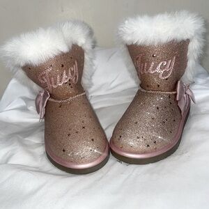 Juicy Couture Pink Star Sparkle Boots toddler 9